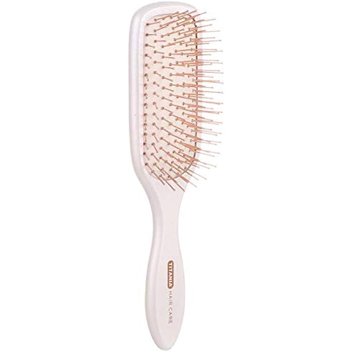 Titania Rectangular Hairbrush - Mother of Pearl - Image 1